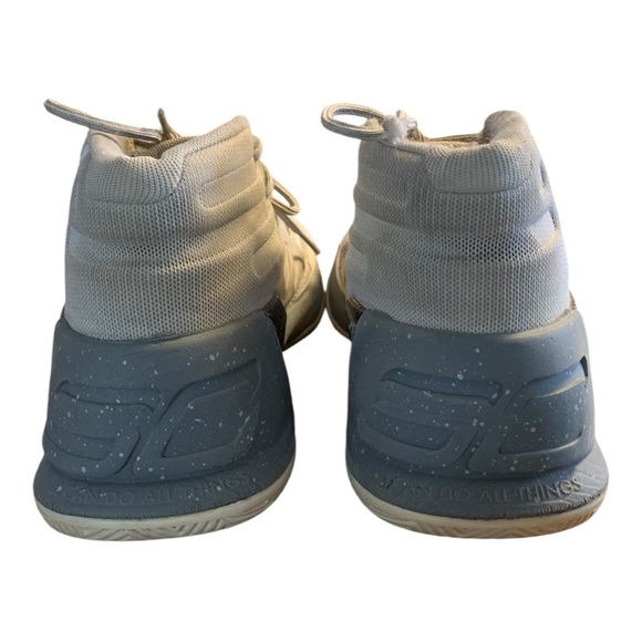 Under Armour Boys Curry 3 Basketball Shoes White 1274061-101 Lace Up Mid Top 7Y - Picture 6 of 13